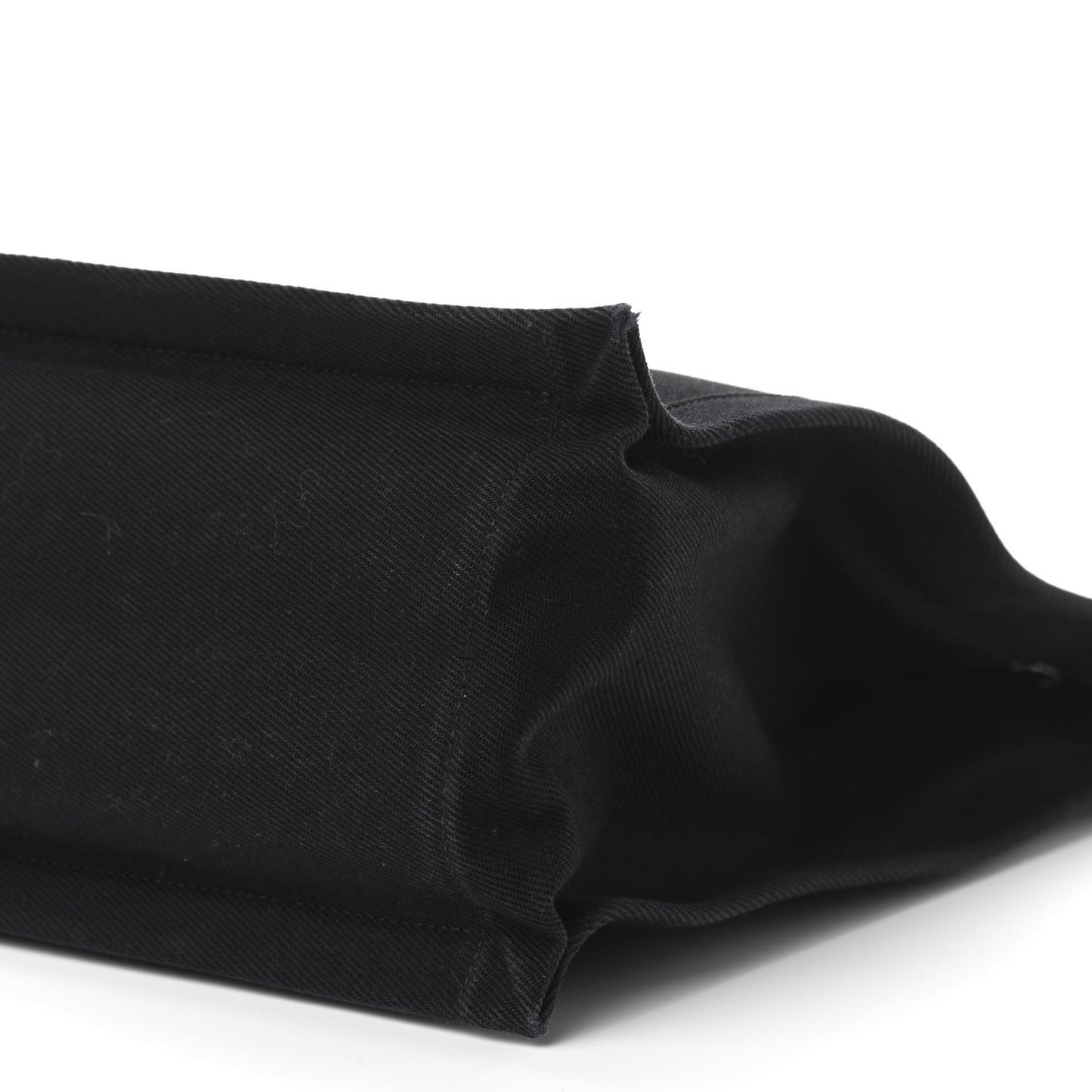 Linen Calfskin Rive Gauche Tote Black