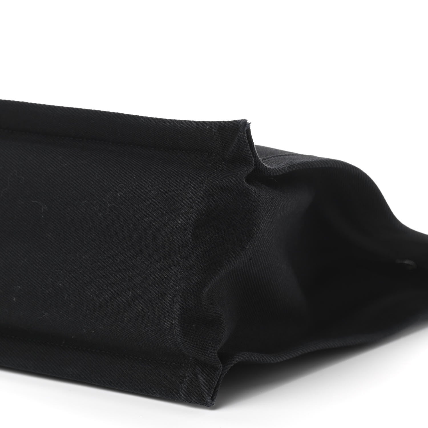 Saint Laurent Linen Calfskin Rive Gauche Tote Black 9 of 12