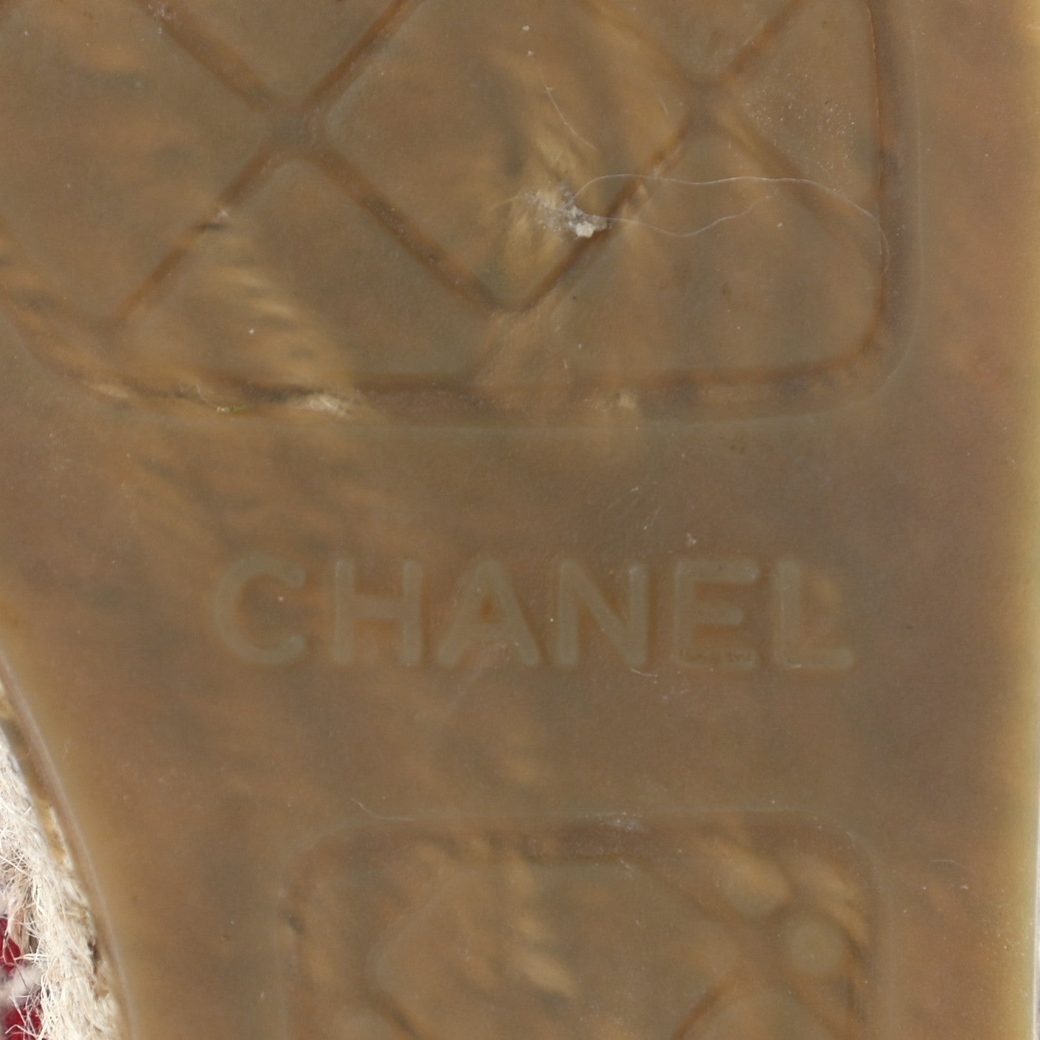 Chanel Suede Pearl CC Espadrilles 37 Red 9 of 10