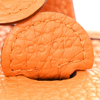 Hermes Taurillon Clemence Evelyne TPM Abricot 7 of 12