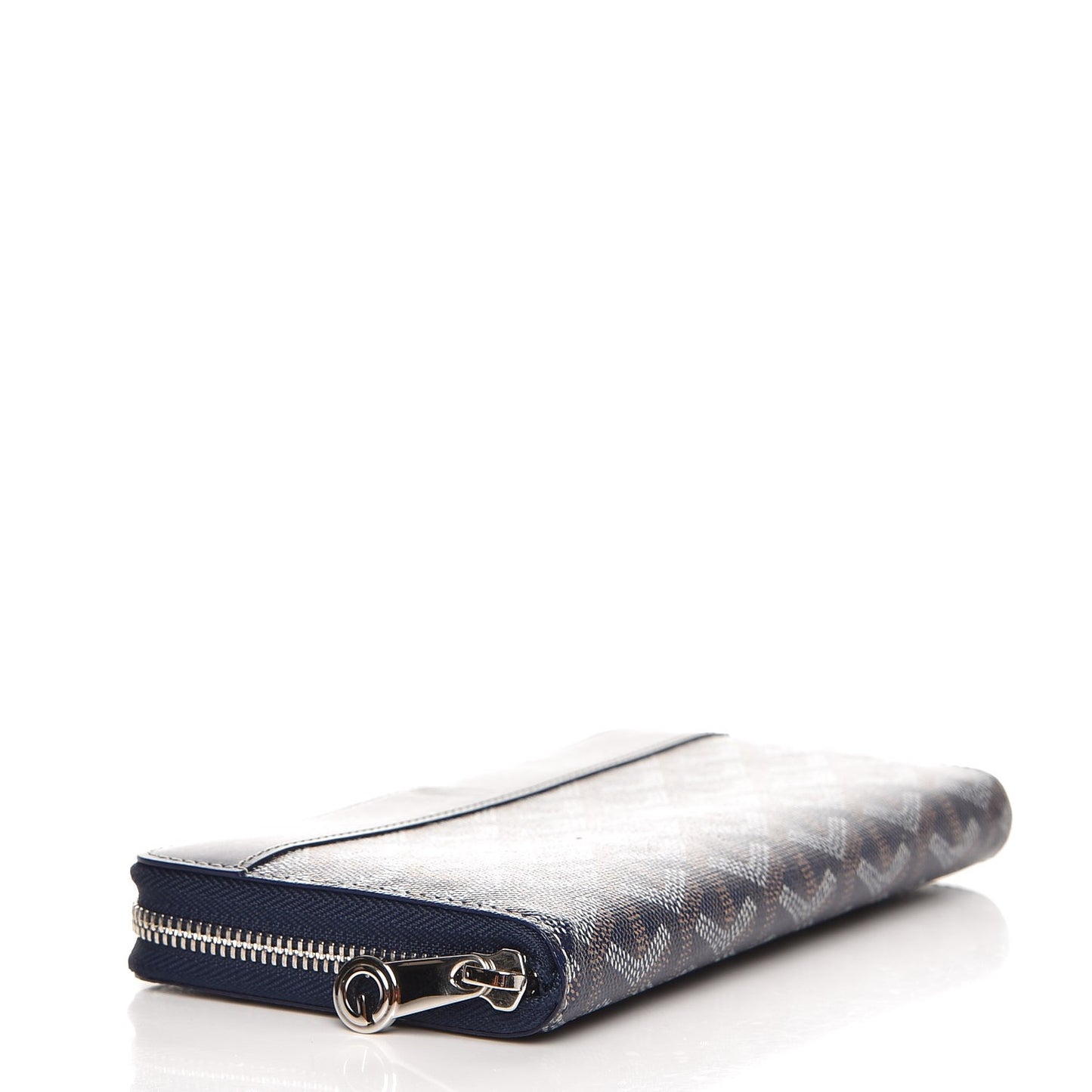 Goyardine Matignon Zip Around GM Wallet Navy
