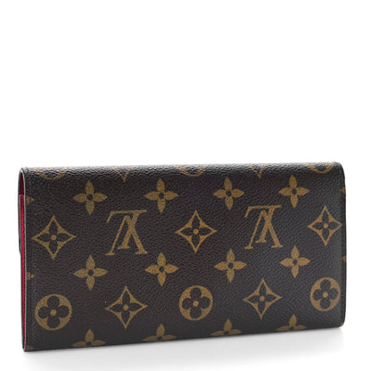 Louis Vuitton Monogram Emilie Wallet Rouge 3 of 10