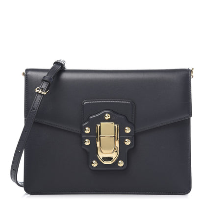 Dolce & Gabbana Calfskin Lucia Satchel Dark Blue 1 of 12