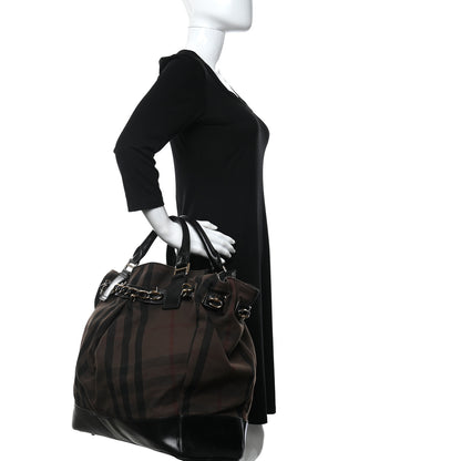 Burberry Smoked Check Chain Strap Hobo BLACK 2 of 14