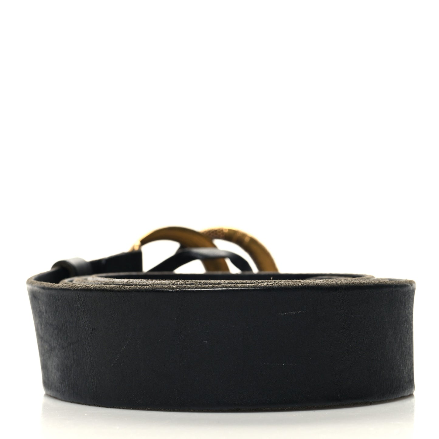 Faded Calfskin Snake Double G 40mm Belt 120 48 Black
