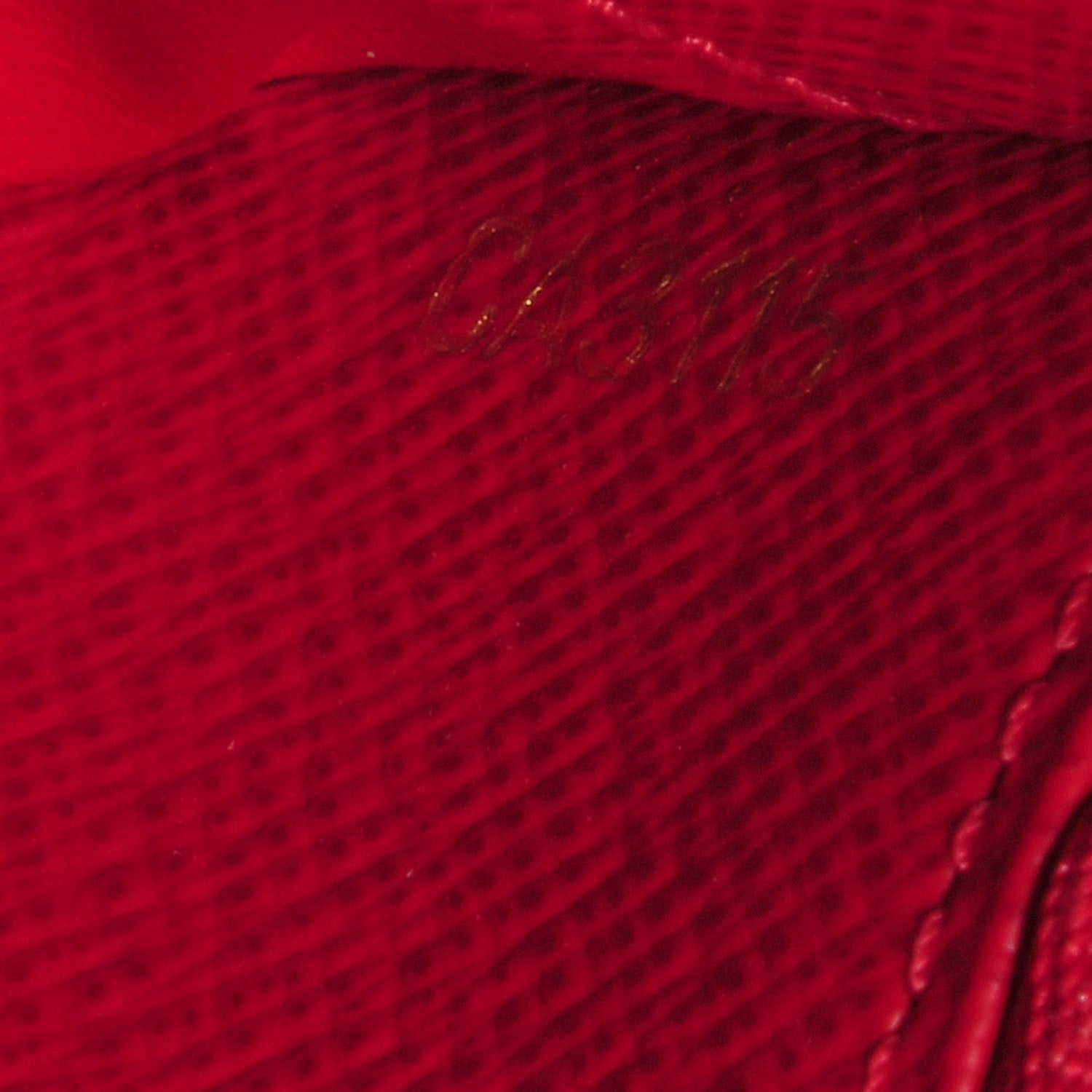 Louis Vuitton Damier Ebene Insolite Wallet Red 8 of 8