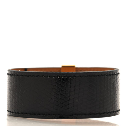 Hermes Lizard Collier De Chien CDC 24 Bracelet T3 Black 3 of 5