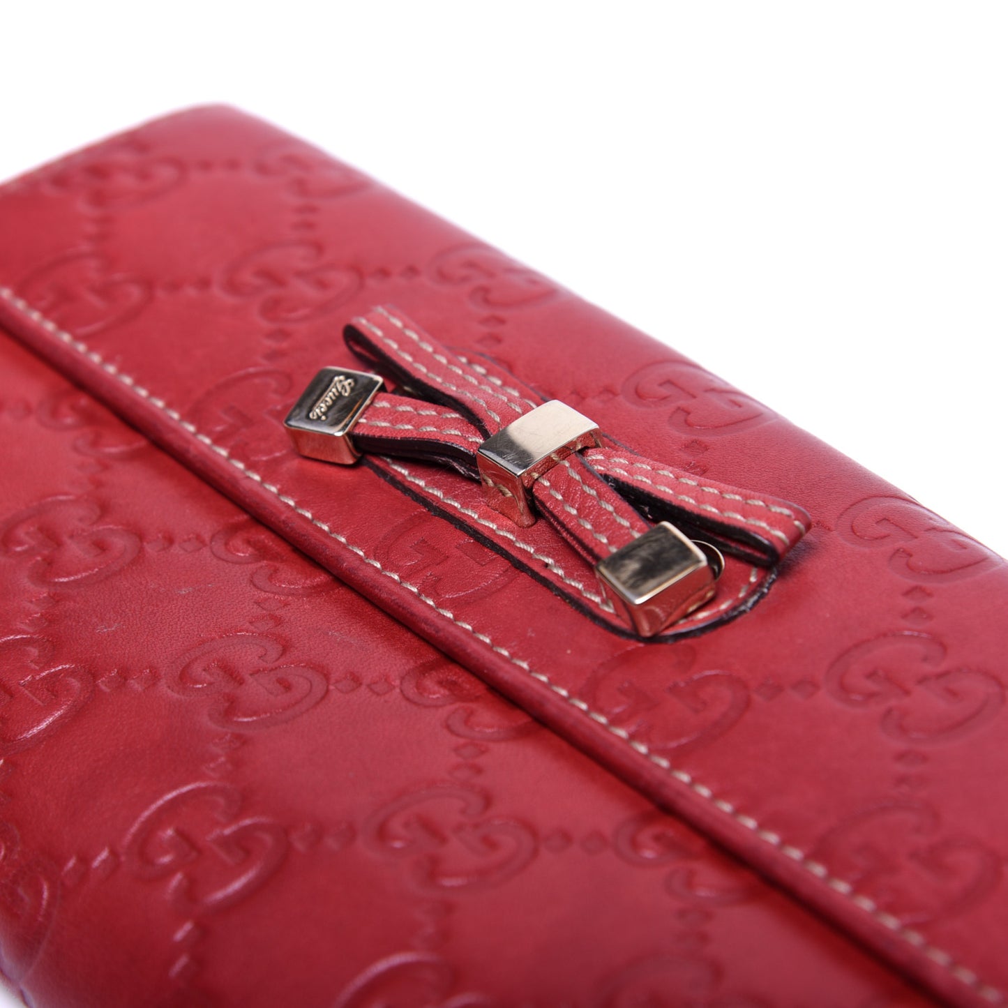 Guccissima Princy Continental Wallet Red