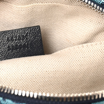 Gucci Monogram Multicolor Matelasse Diagonal Small GG Marmont Chain Shoulder Bag Light Blue Light Blue 7 of 10