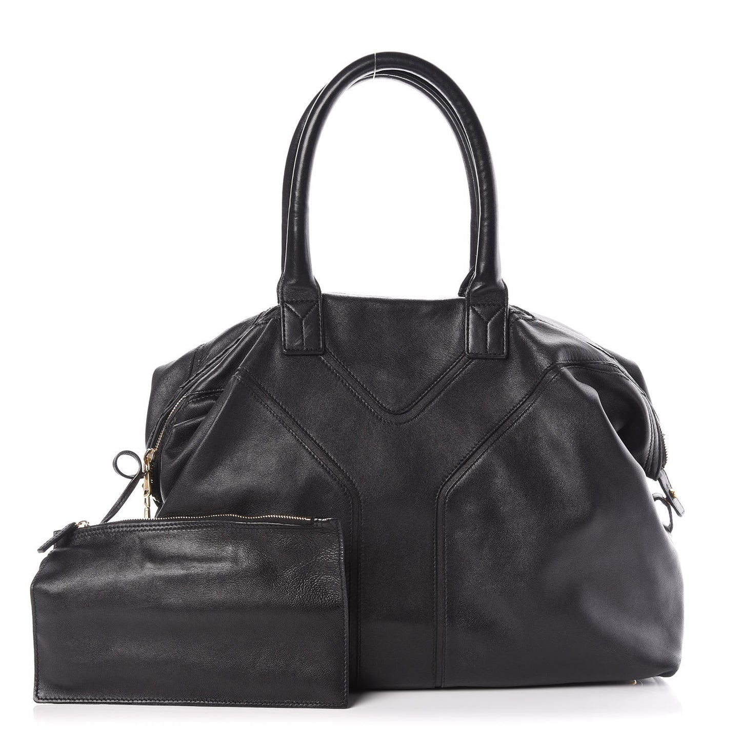 Lambskin Medium Easy Sac Black