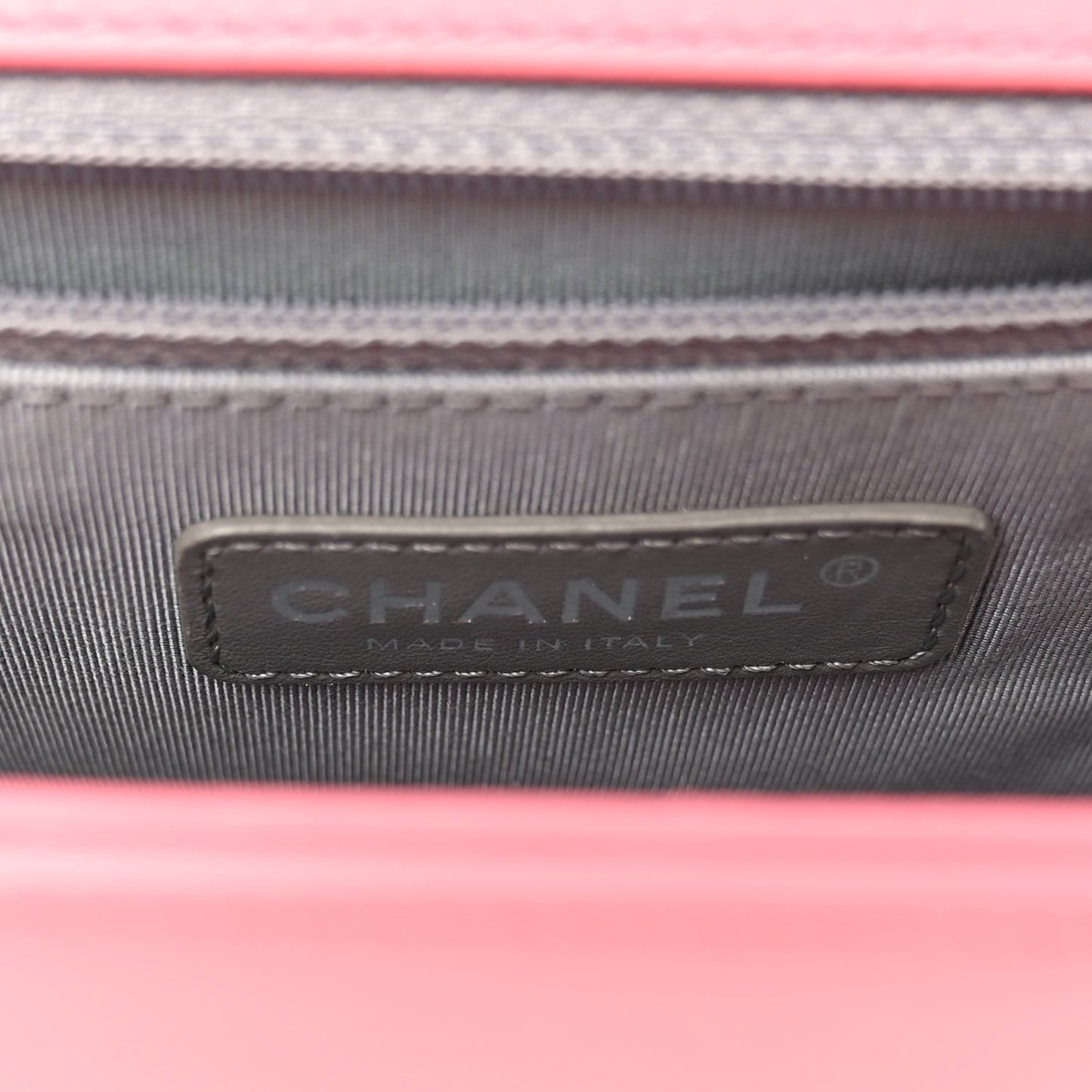 Calfskin Chevron Quilted New Medium Boy Flap Pink