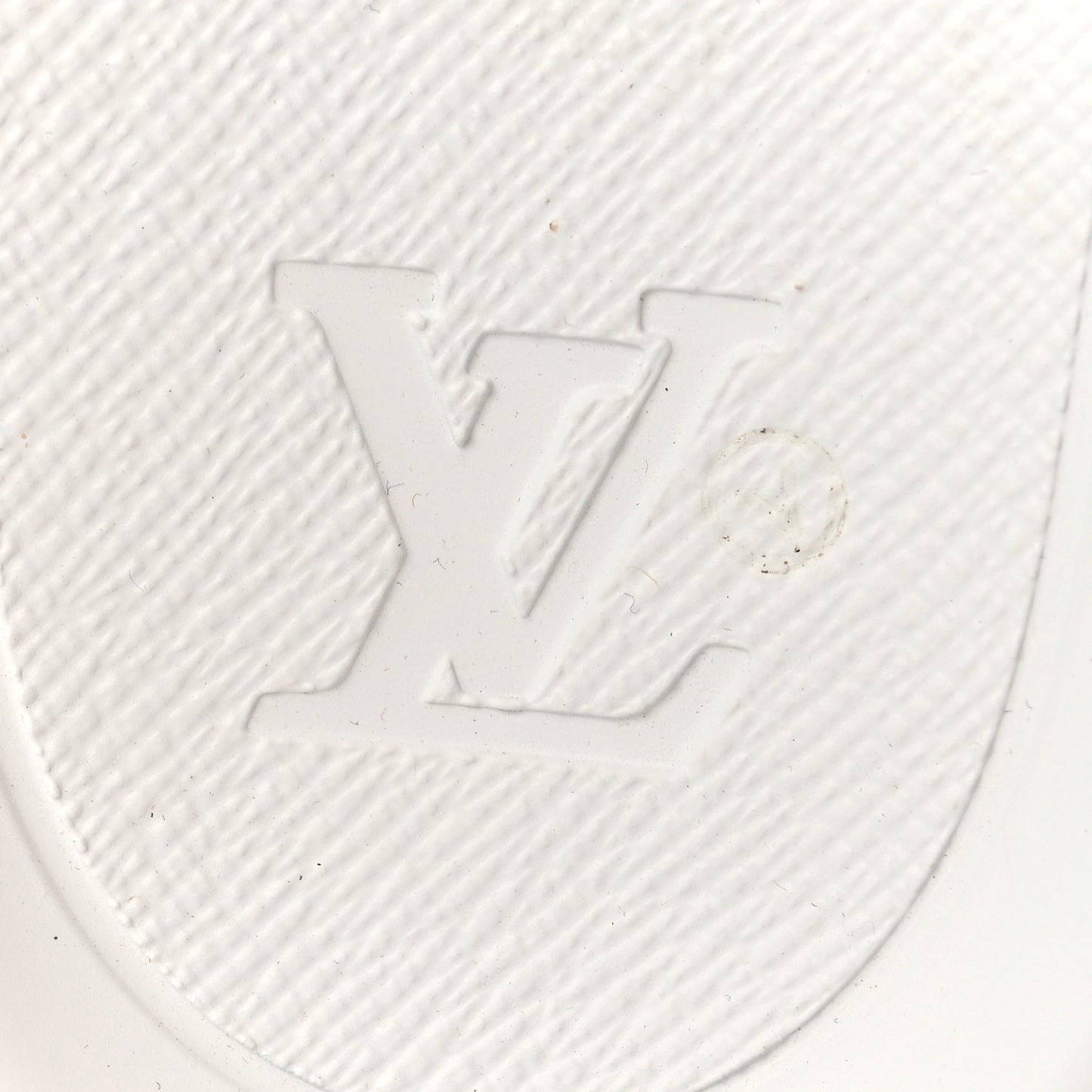 Rubber Embossed Monogram Mens Waterfront Mules 11 White