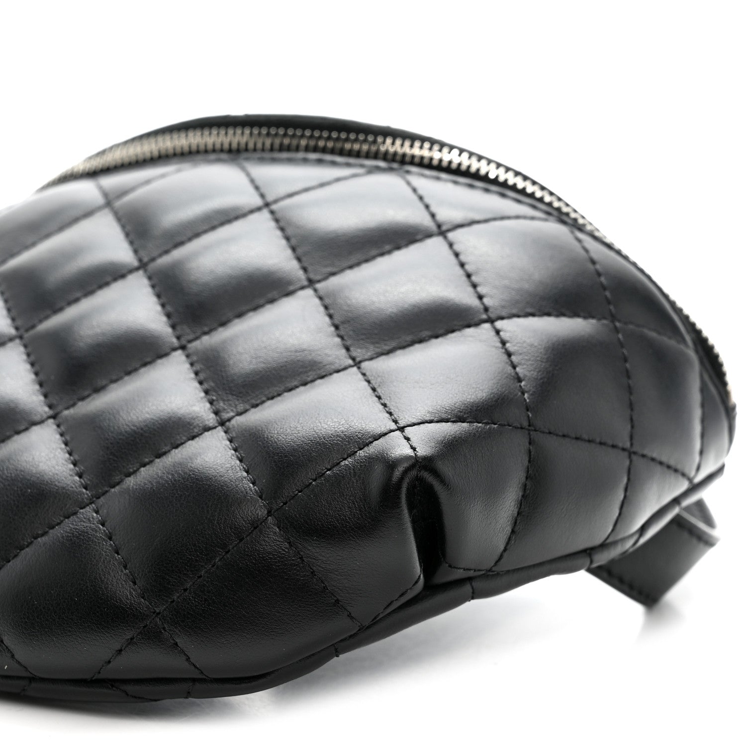 Chanel Lambskin Quilted Waist Belt Bag Black 10 of 10
