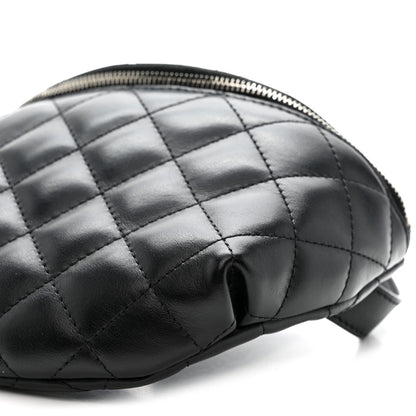 Chanel Lambskin Quilted Waist Belt Bag Black 10 of 10