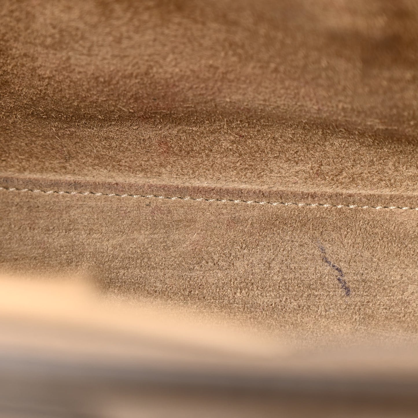 Drummed Calfskin Nano Luggage Dune