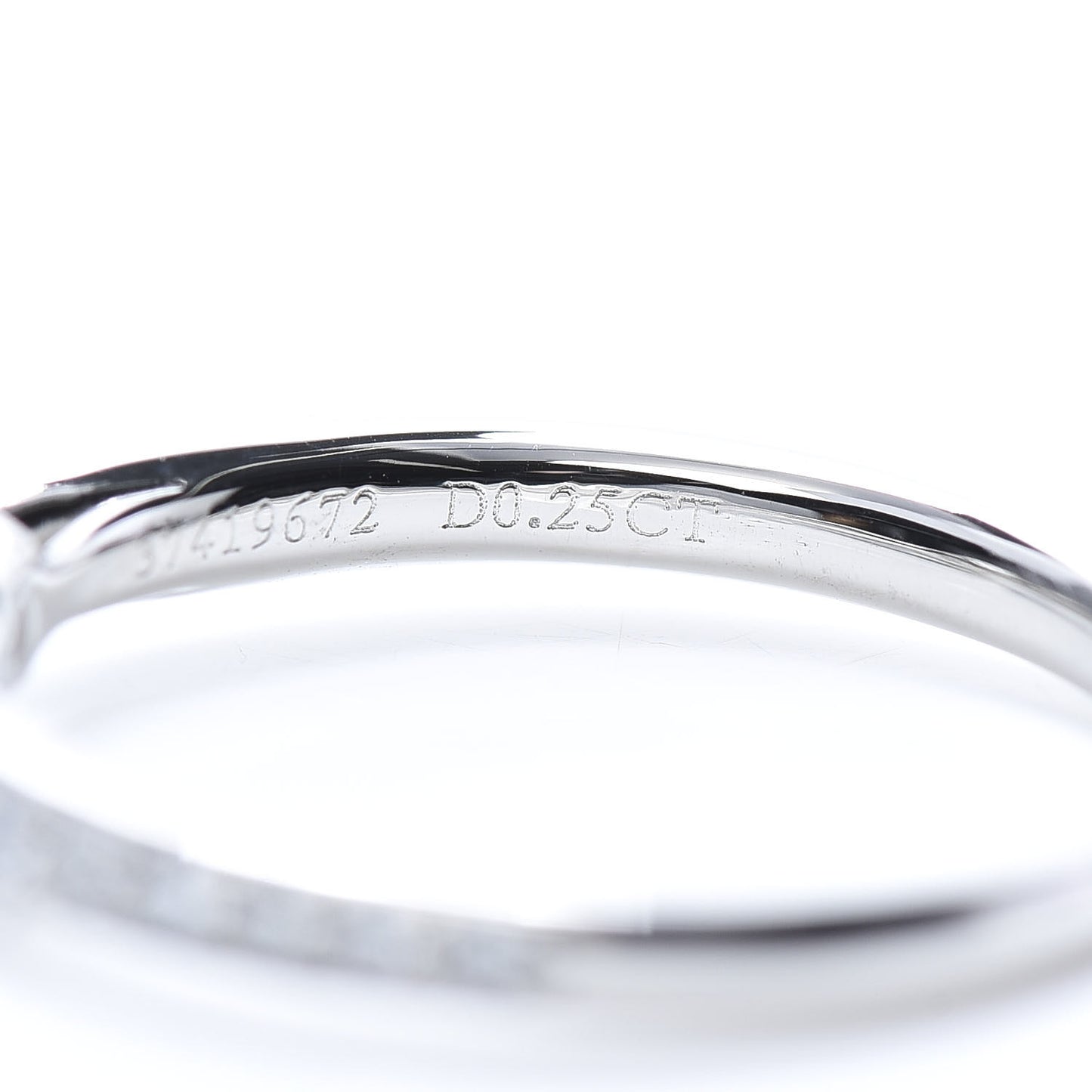 Platinum Diamond .25ct Round Brilliant Harmony Engagement Ring 49 5
