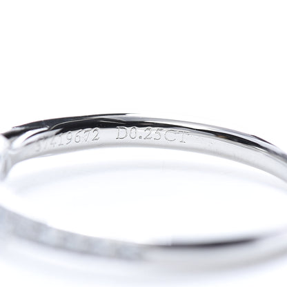 Tiffany Platinum Diamond .25ct Round Brilliant Harmony Engagement Ring 49 5 7 of 8