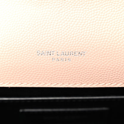 Saint Laurent Grain De Poudre Medium Classic Monogram Kate Tassel Satchel Pale Blush 7 of 11