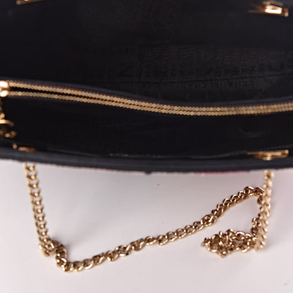 Chanel Needlepoint Precious Symbols Shoulder Bag Black 5 of 11
