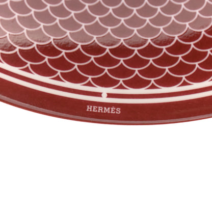 Hermes Porcelain H Deco Bread And Butter Plate Rouge 6 of 6