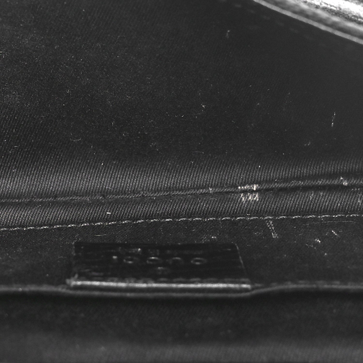 Gucci Monogram Horsebit Chain Clutch Black 5 of 10