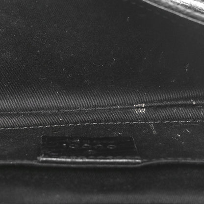 Gucci Monogram Horsebit Chain Clutch Black 5 of 10