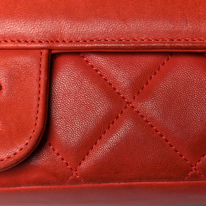 Chanel Lambskin Large Coco Rider Flap Coral 12 of 14