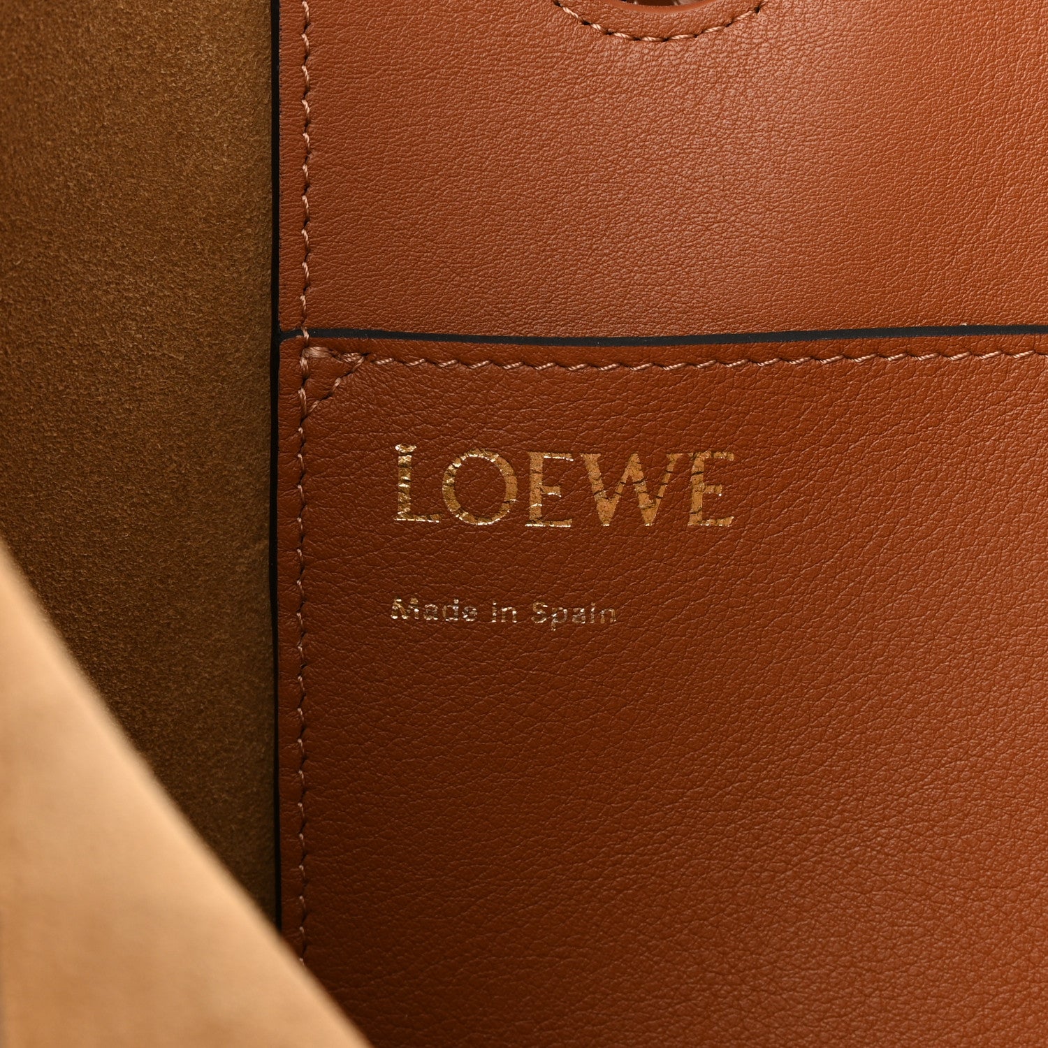 Loewe Smooth Calfskin Small Anagram Tote Tan 6 of 10