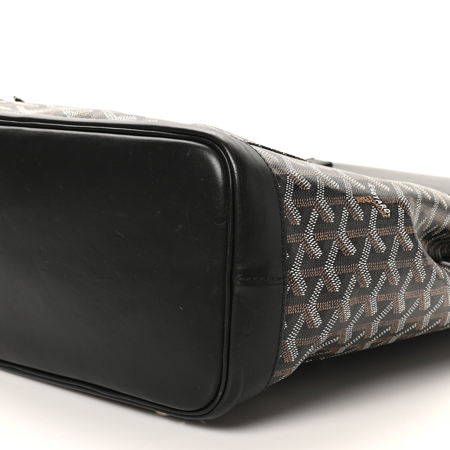 Goyard Goyardine Calfskin Alpin MM Backpack Black 9 of 9