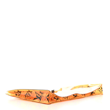 Louis Vuitton PVC Monogram Printed Envelope Pouch Orange 4 of 5