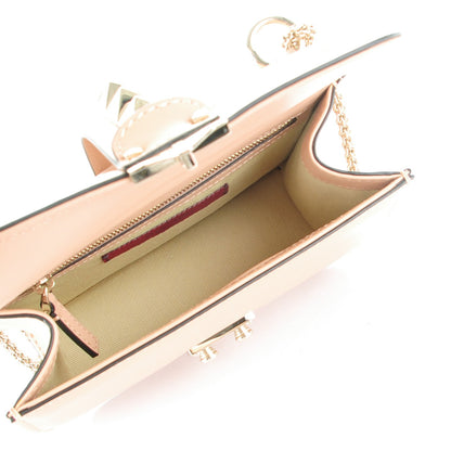 Valentino Garavani Vitello Small Glam Lock Rockstud Flap Skin Sorbet 5 of 7