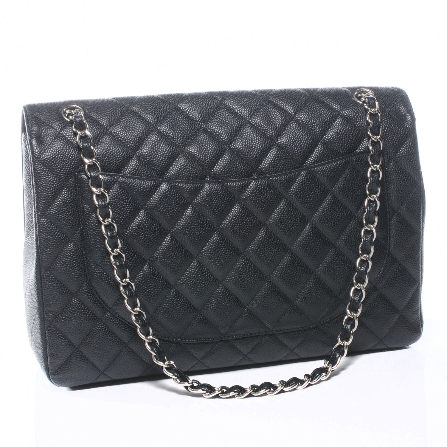 Chanel Caviar Maxi Single Flap Black 3 of 8