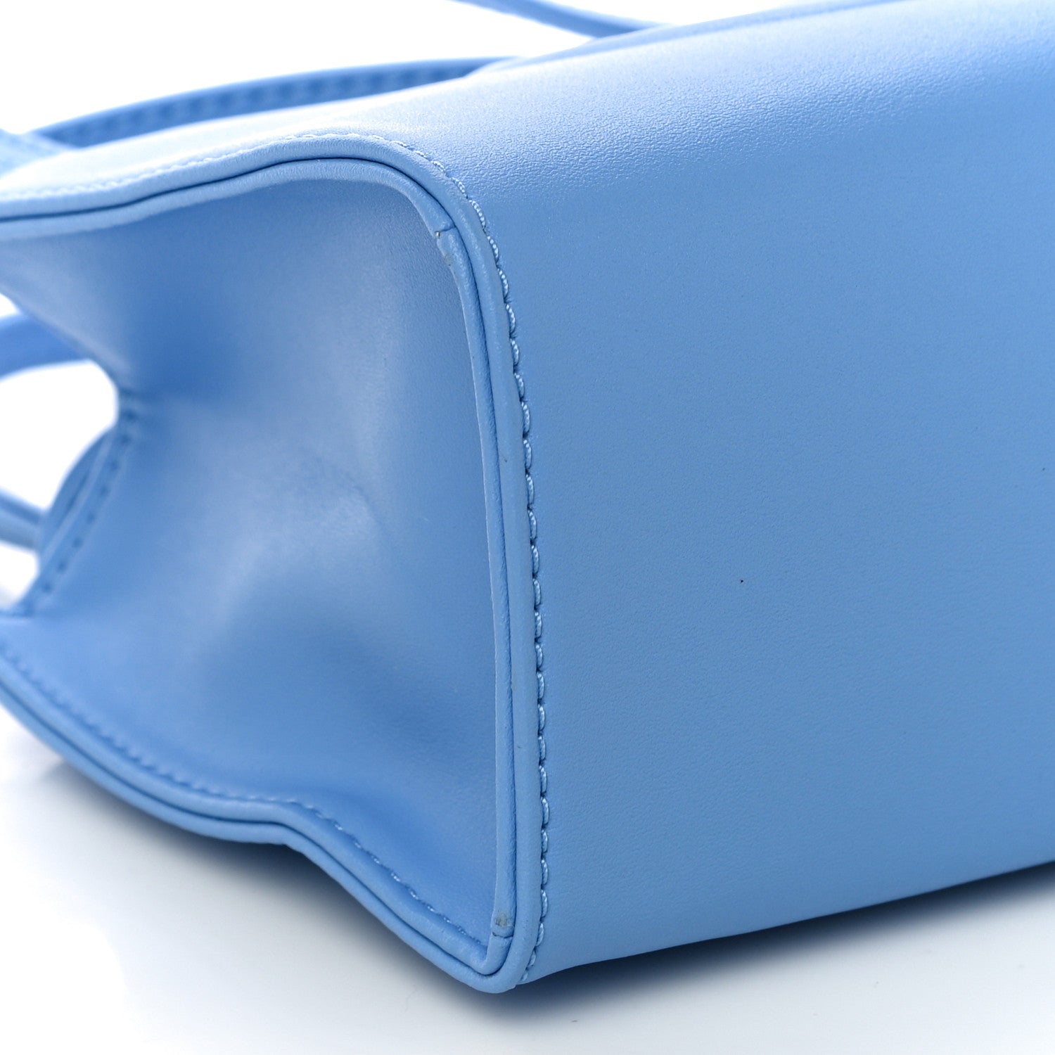 Telfar Vegan Leather Small Shopping Bag Cerulean 9 of 10