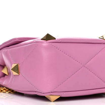 Valentino Garavani Nappa Large Roman Stud Shoulder Bag Giacinto 5 of 14