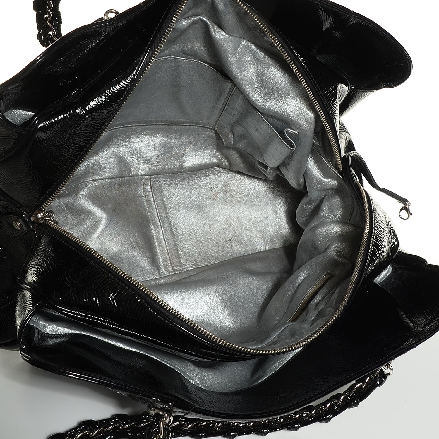 Chanel Patent Calfskin Large Luxe Ligne Tote Black 5 of 8