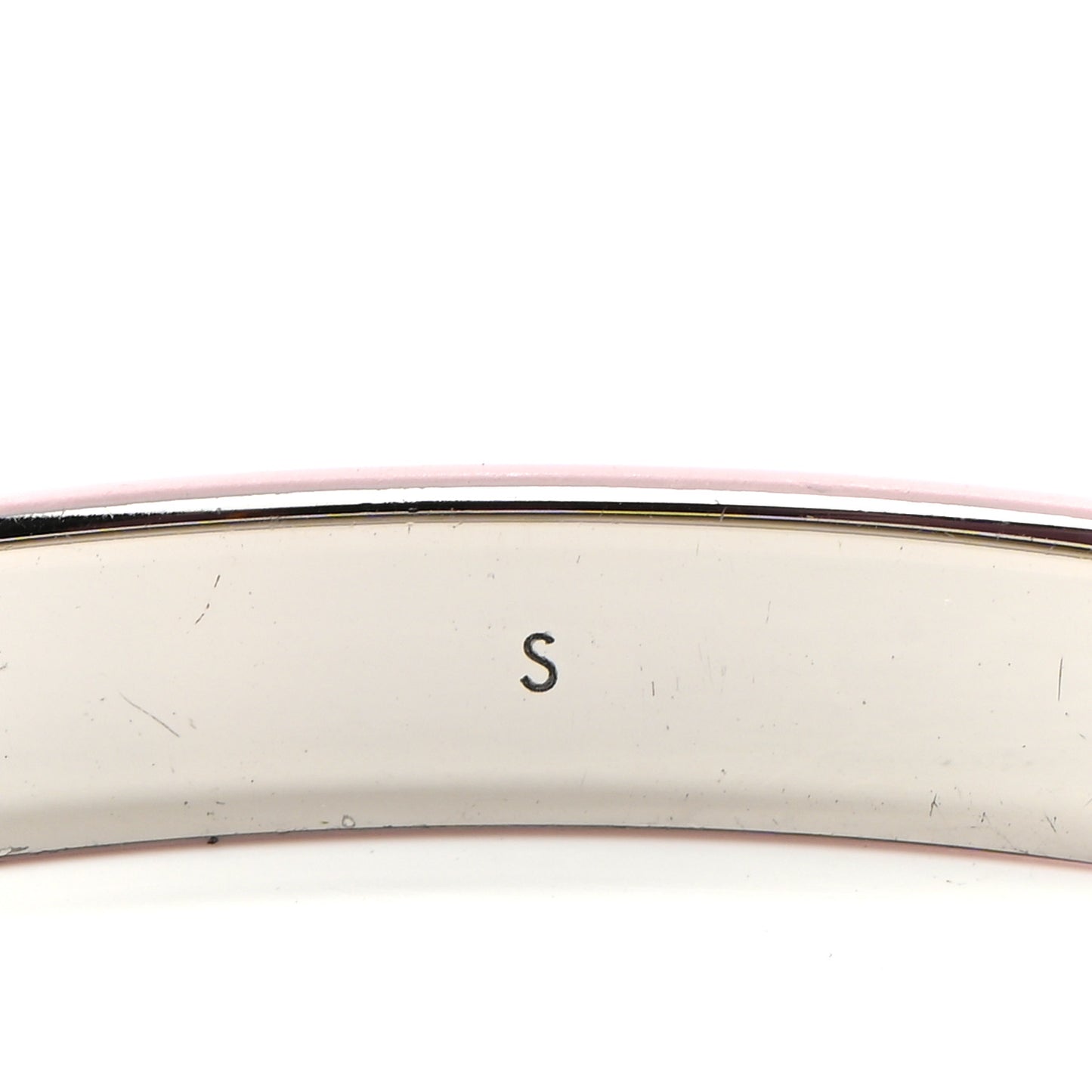 Monogram Nanogram Cuff S Pink Silver