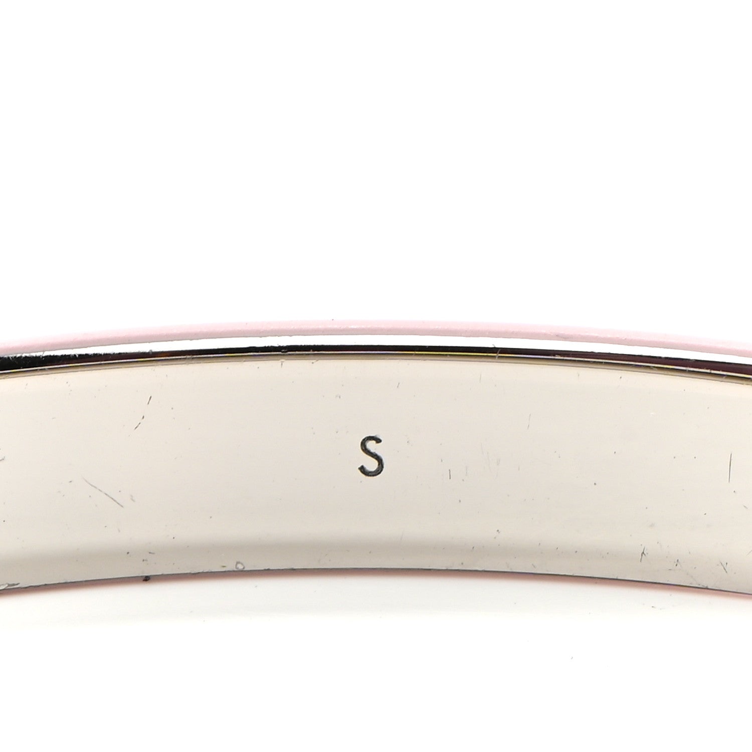 Louis Vuitton Monogram Nanogram Cuff S Pink Silver 5 of 5