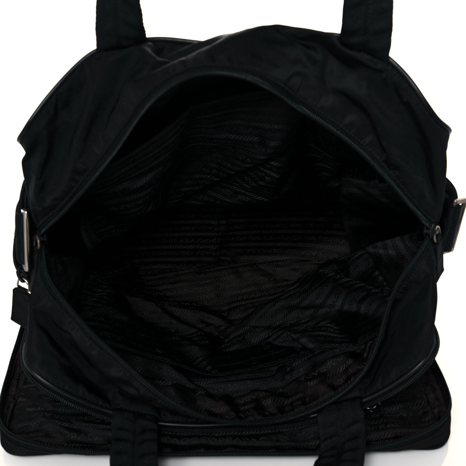 Prada Tessuto Nylon Viaggio Travel Bag Black 5 of 19