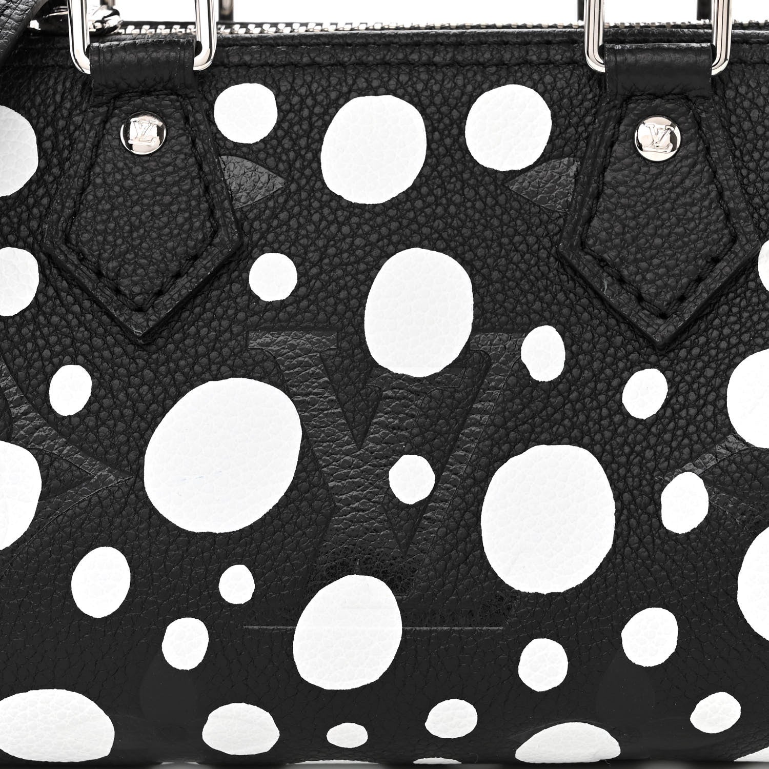 Louis Vuitton LV X YK Empreinte Infinity Dots Nano Speedy Bandouliere Black White 8 of 10