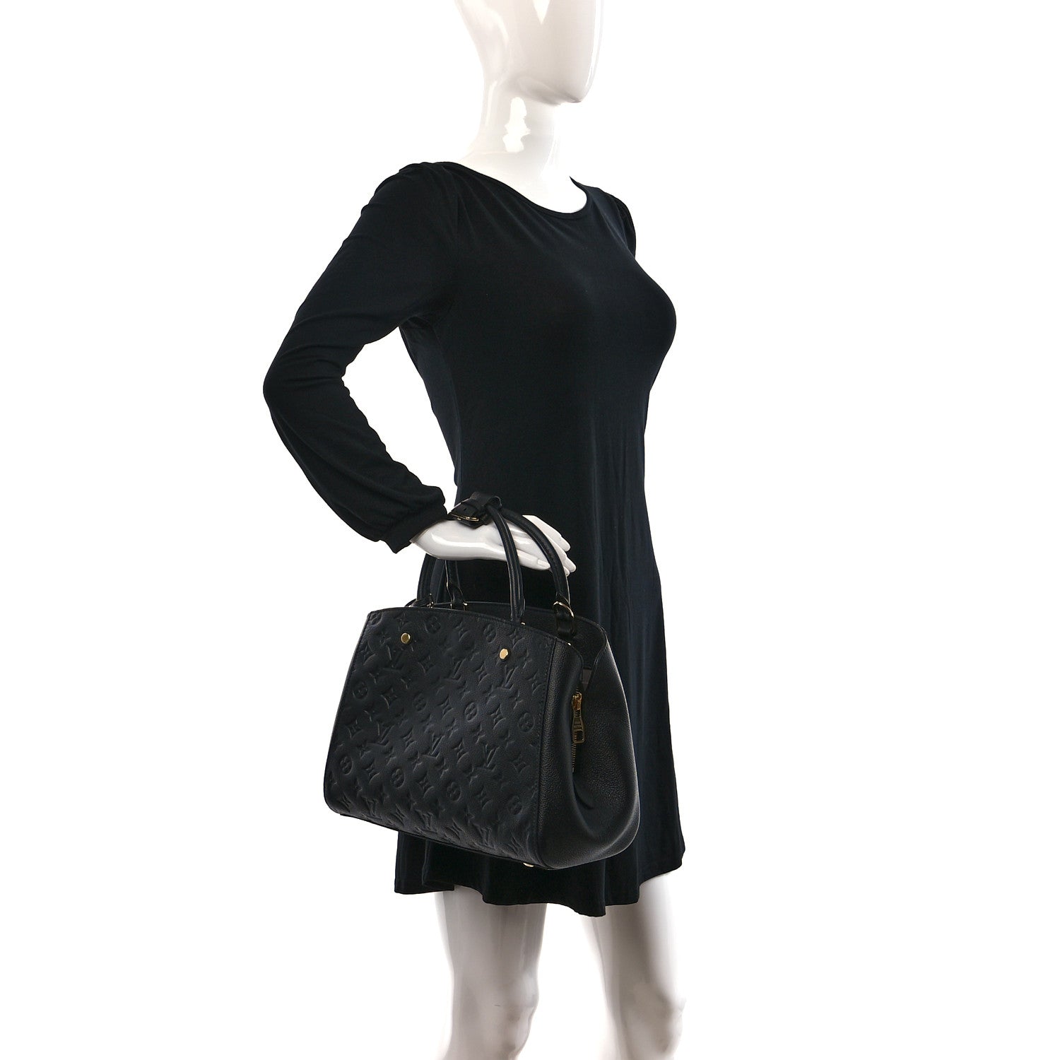 Louis Vuitton Empreinte Montaigne MM Black 2 of 9