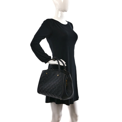 Louis Vuitton Empreinte Montaigne MM Black 2 of 9