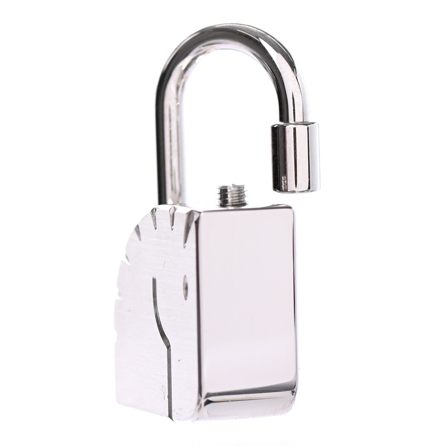 Hermes Palladium Cadenas Horse Key Ring 6 of 6