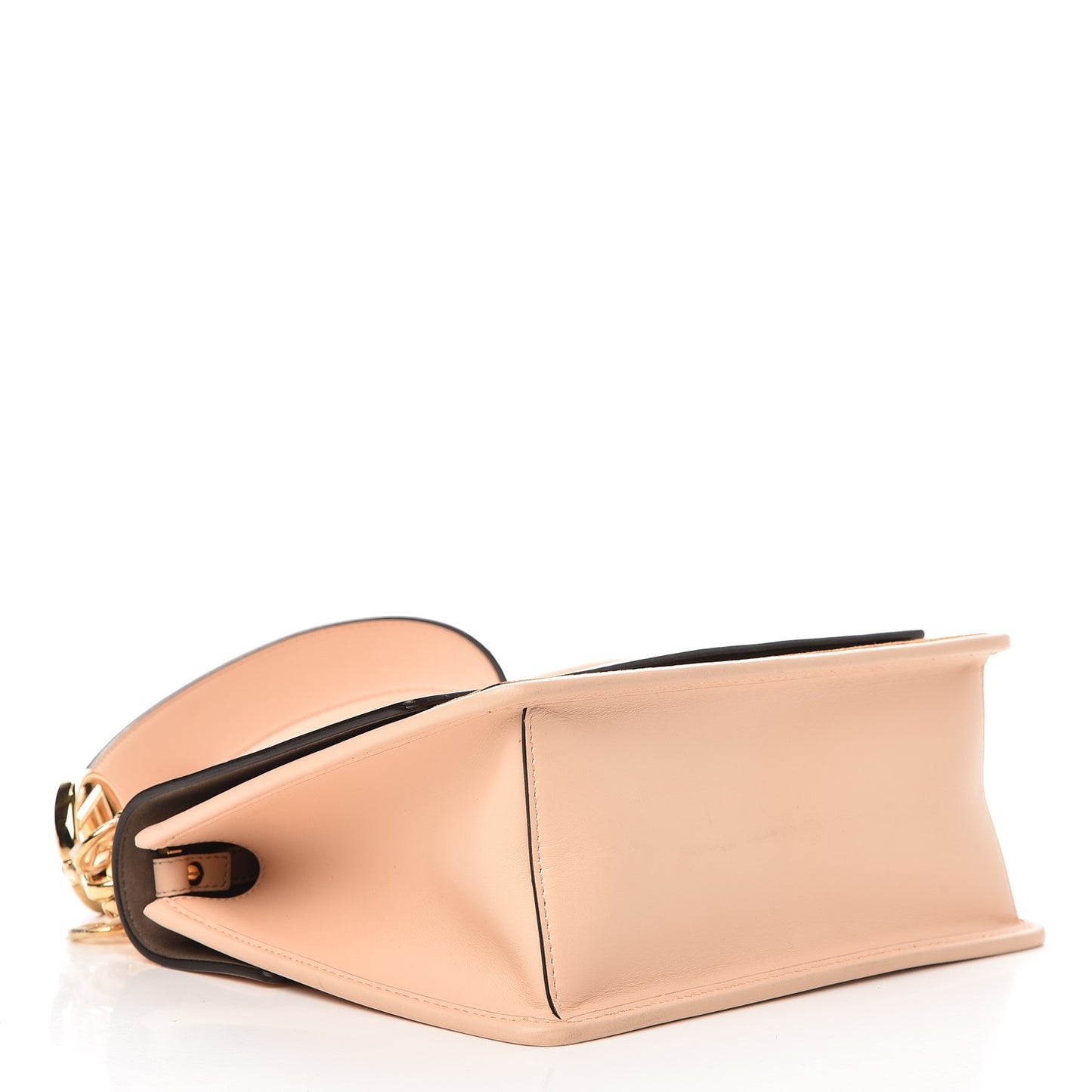 Vitello Century Velvet F is Fendi FF Kan I Shoulder Bag Tobacco Rosa Plaster