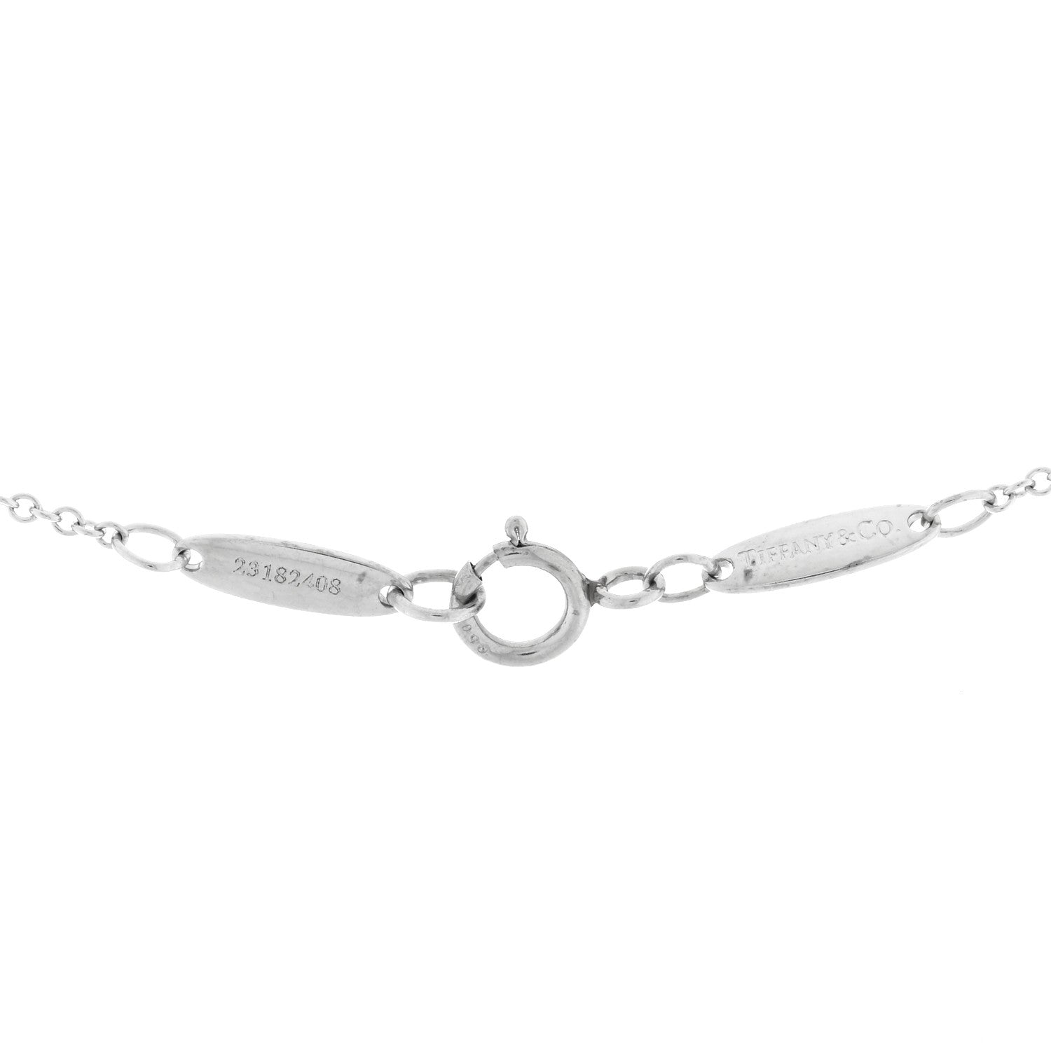 Tiffany Platinum Diamond .65ct Elsa Peretti Diamonds by the Yard Pendant Necklace 4 of 5
