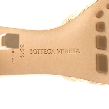 Bottega Veneta Mesh Nappa Stretch Ankle Tie Sandals 38.5 Toile 7 of 9