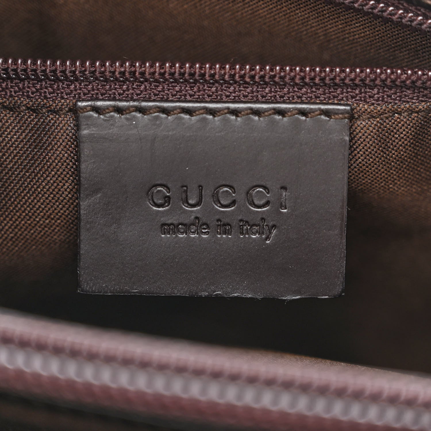 Gucci Nylon Monogram Flat Shoulder Bag Brown 6 of 10