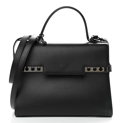 Delvaux Smooth Calfskin GM Tempete Satchel Black 1 of 12