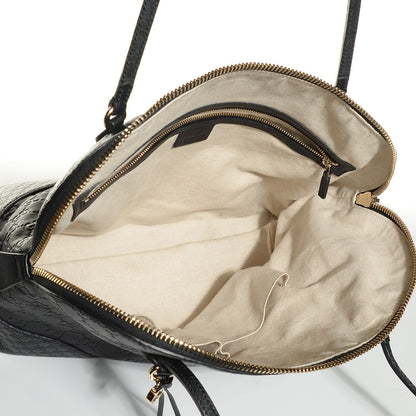 Gucci Guccissima Medium Bree Shoulder Bag Black 5 of 9