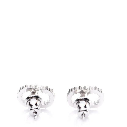 Christian Dior Crystal Clair D Lune Earrings Silver 4 of 6
