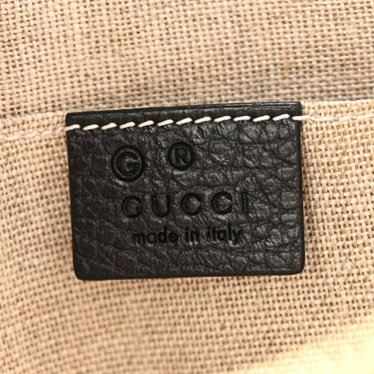 Gucci Calfskin Large Bamboo Clutch Black 6 of 7